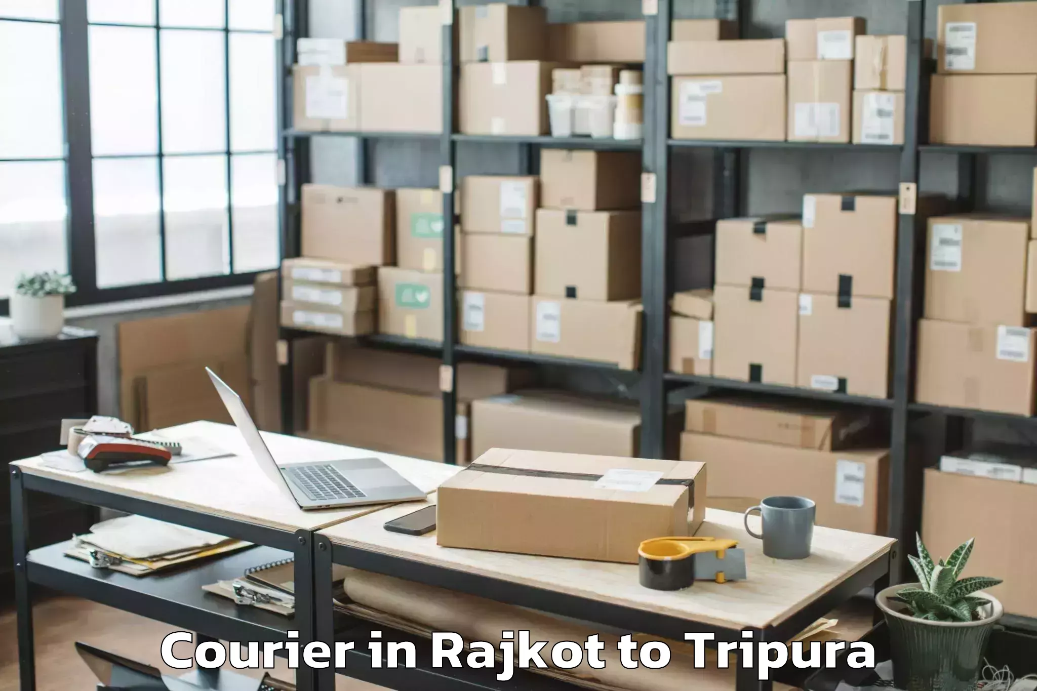 Professional Rajkot to Kathalia Courier